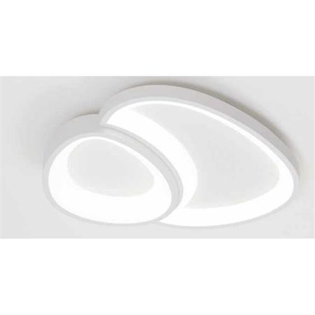 plafoniera a soffitto led 24w 3000k 4000k 1800 1900 lumen duo bianca